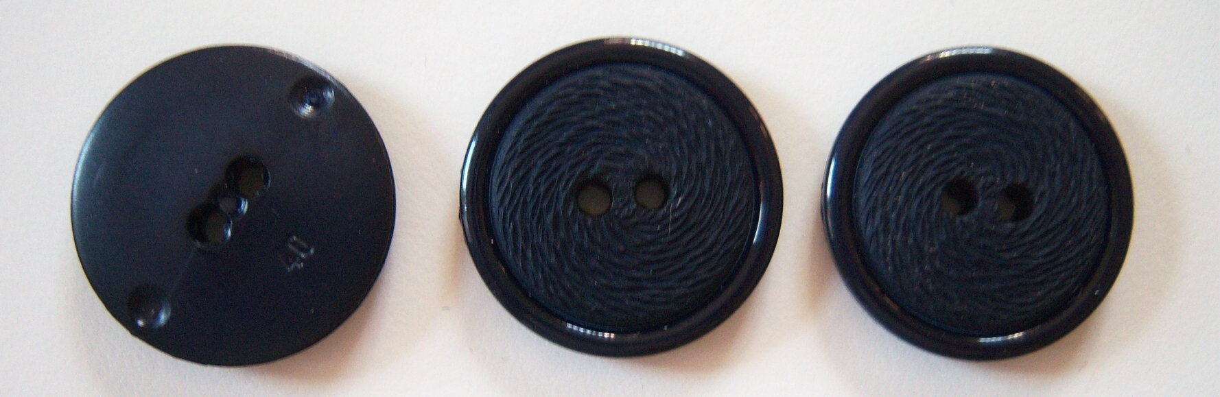 Classic Navy 1" 2 Hole Button