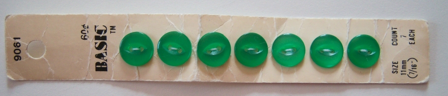 Basic Spring Green 7/16" Button Card
