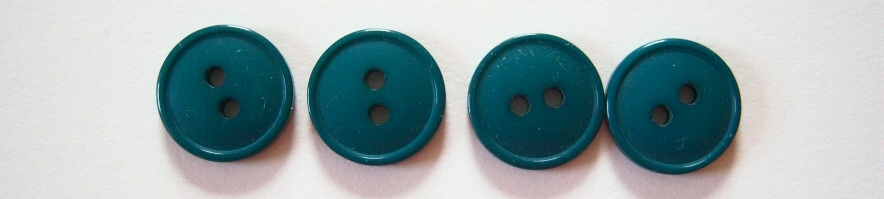Teal 5/8" Poly 2 Hole Button