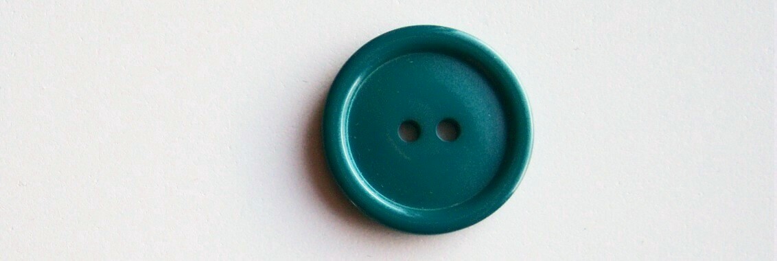 Teal 7/8" Poly 2 Hole Button