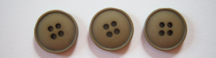 Matte Khaki 3/4" 4 Hole Button