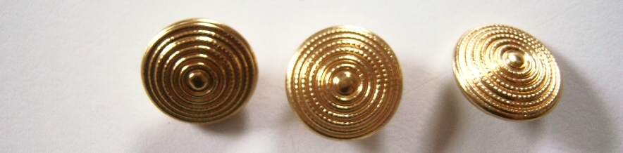 Gold Metal Rings 5/8" Shank Button