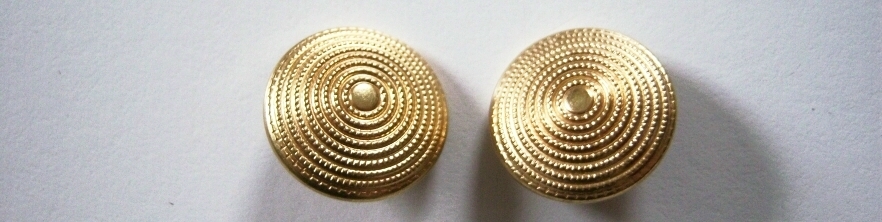 Gold Metal Rings 3/4" Shank Button