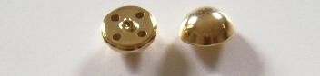 Gold Half Ball 3/4" Metal Shank Button