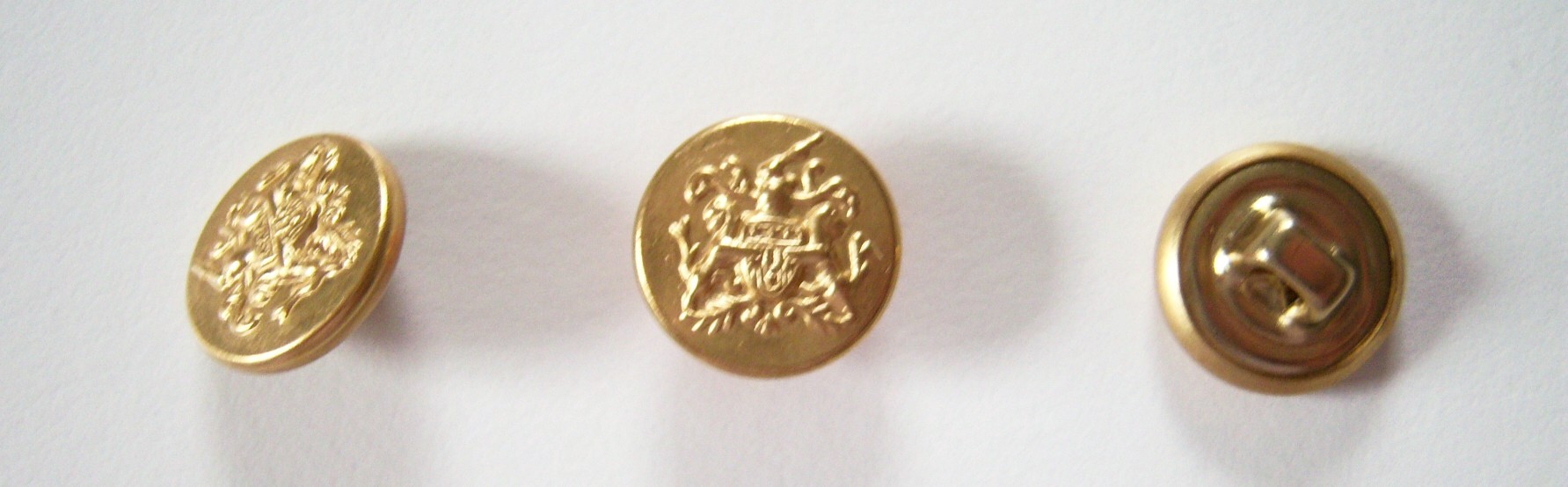 Gold Crest Metal 1/2" Shank Button