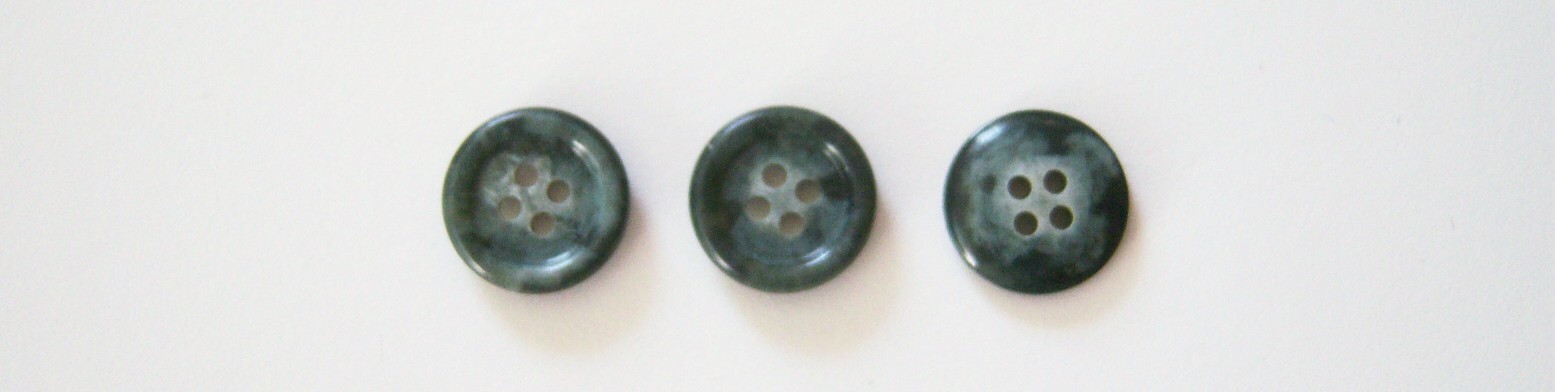 Fir Green Marbled 5/8" Pearlized 4 Hole Button