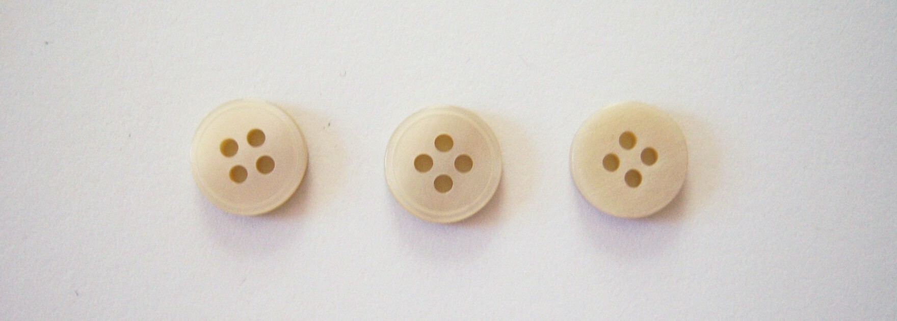 Beige Pearlized 7/16" 4 Hole Button