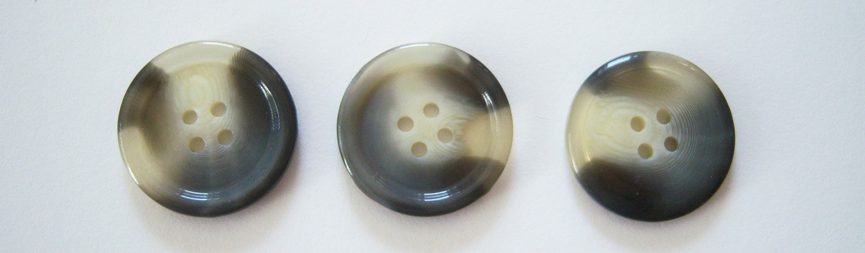 Cream/Grey Marbled 15/16" 4 Hole Button