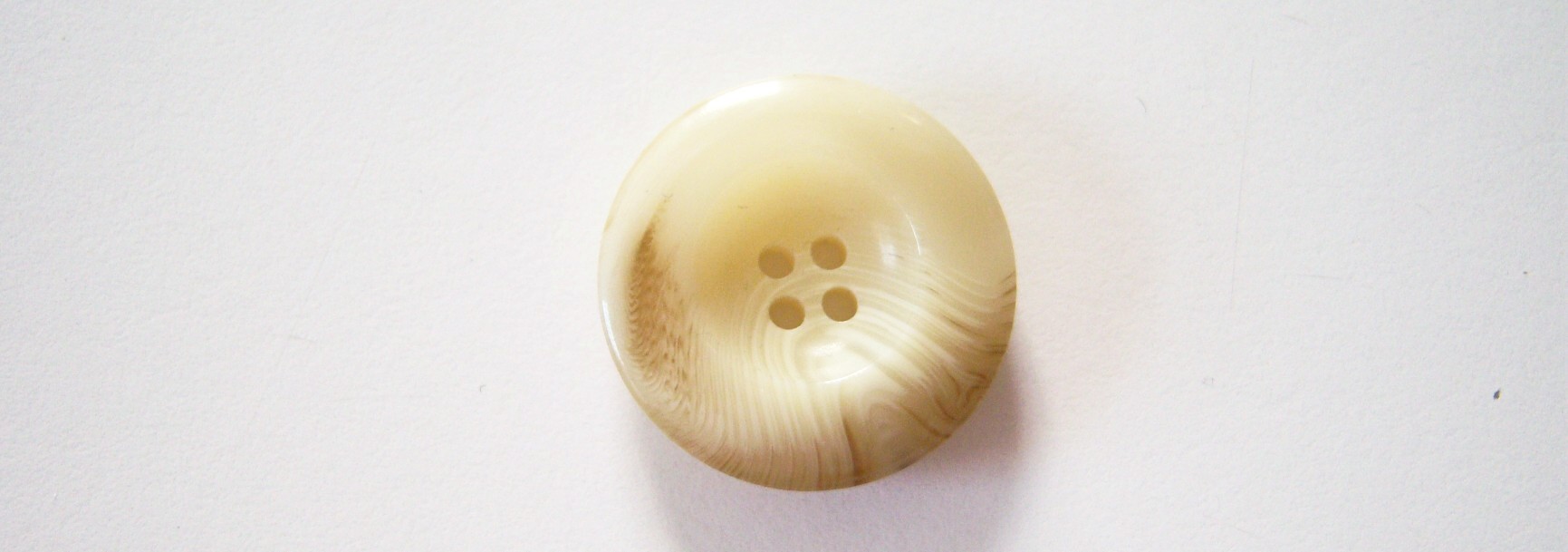 Cream/Tan Marbled 1/4" x 1" Button