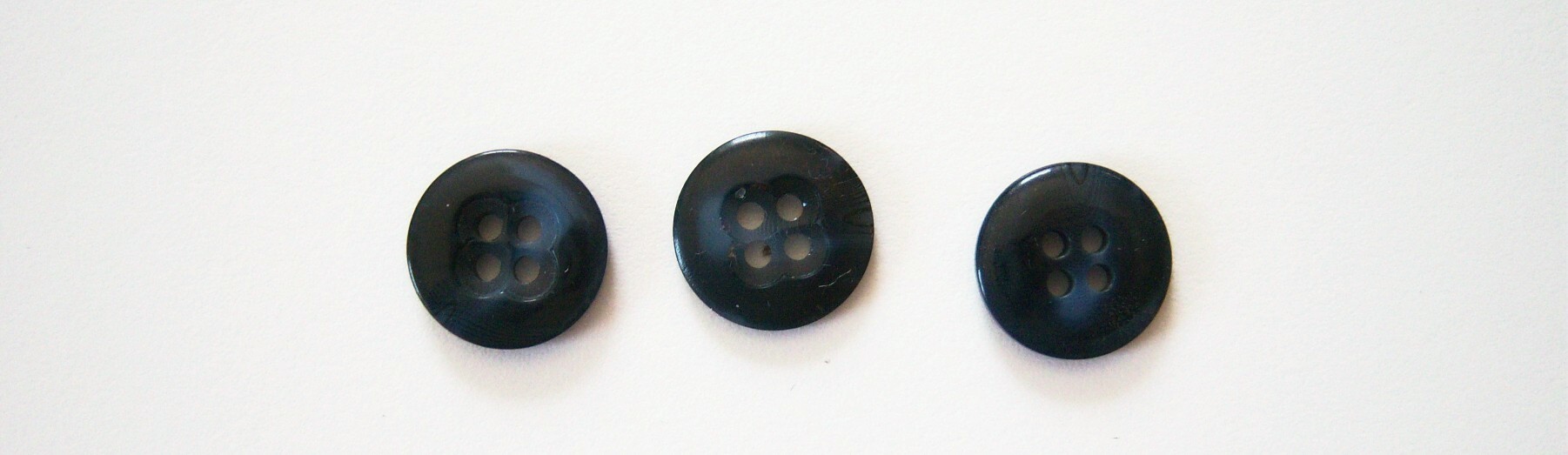 Navy/Blue Marbled 5/8" Poly 4 Hole Button