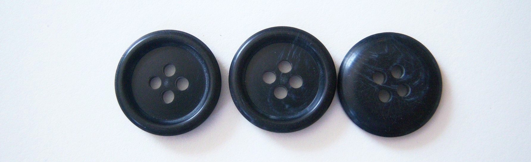 Dark Navy Marbled 13/16" 4 Hole Button