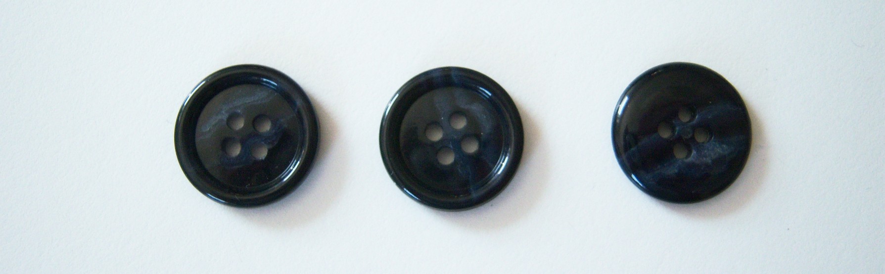 Navy/Dusk Marbled 3/4" 4 Hole Button