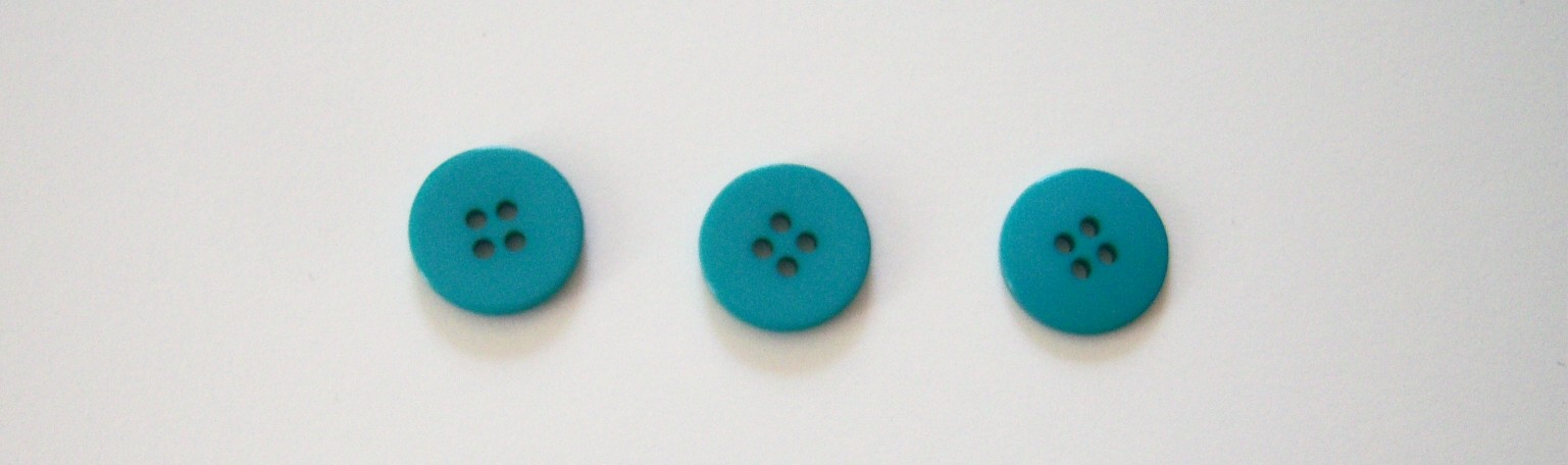 Turquoise 3/4" Poly 4 Hole Button