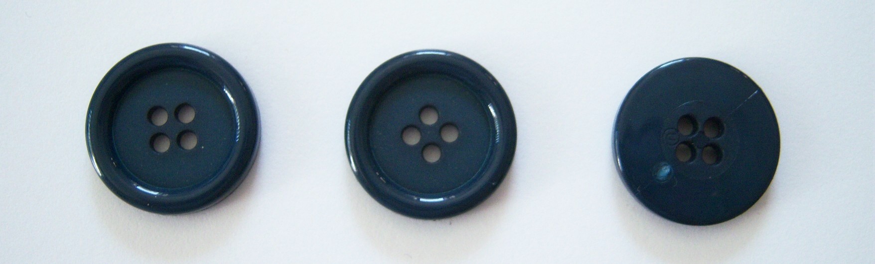 Shiny Sapphire 1" Poly 4 Hole Button