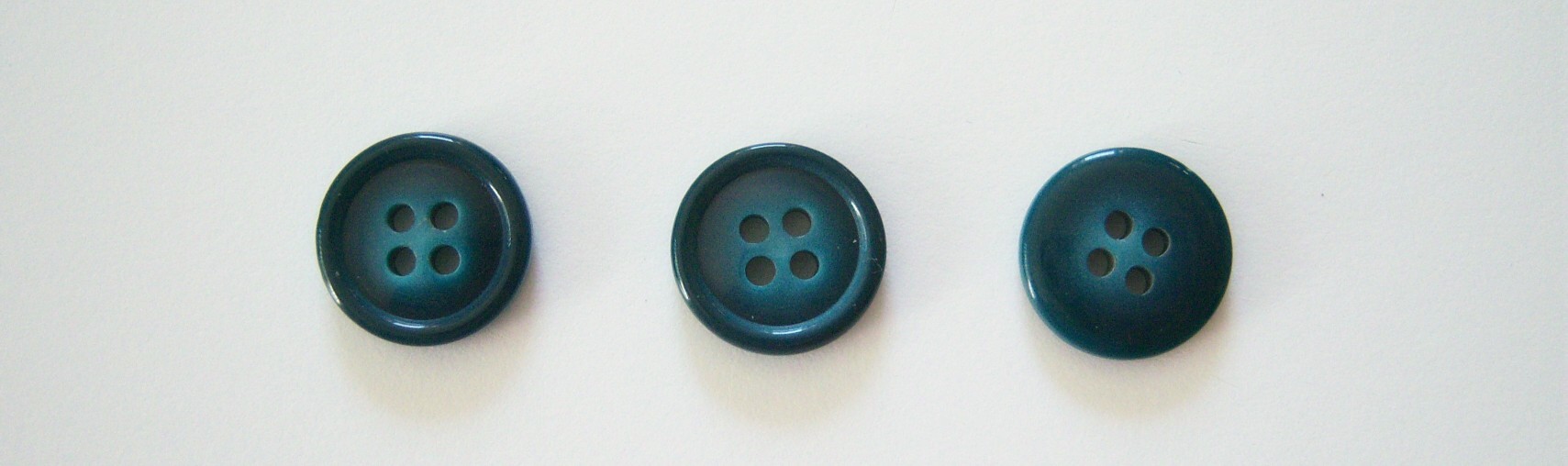 Teal/Aqua Marbled 11/16" Poly 4 Hole Button