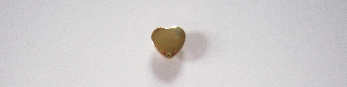 Gold Plastic Heart Button