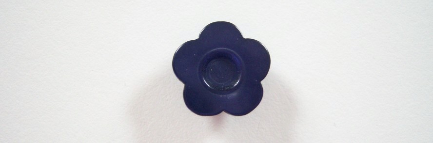 Navy Pearlized Daisy 1/2" Poly Shank Button