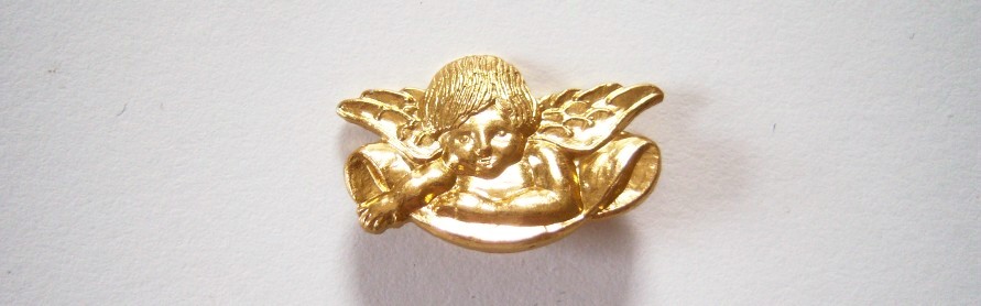 Gold angel 5/8" x 1" shank back poly button.