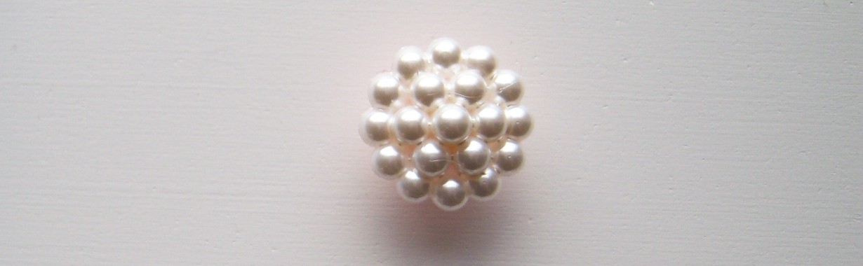 Off White Pearl Bubbles 3/4" Poly Shank Button