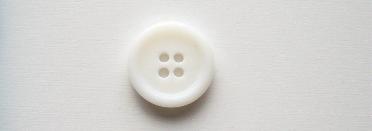 Off White 5/8" Poly 4 Hole Button