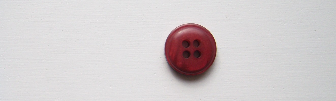 Ruby Red 5/8" 4 Hole Button