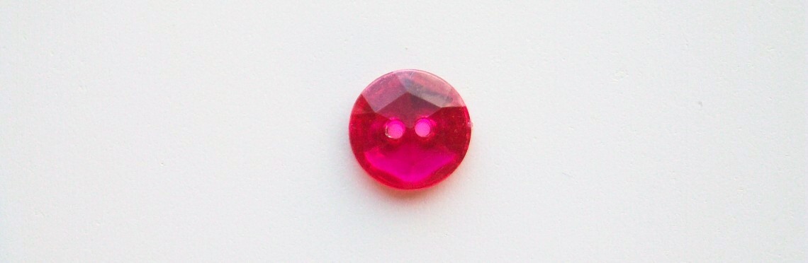 Shocking Crystal/Gold Back 5/8" 2 Hole Poly Button
