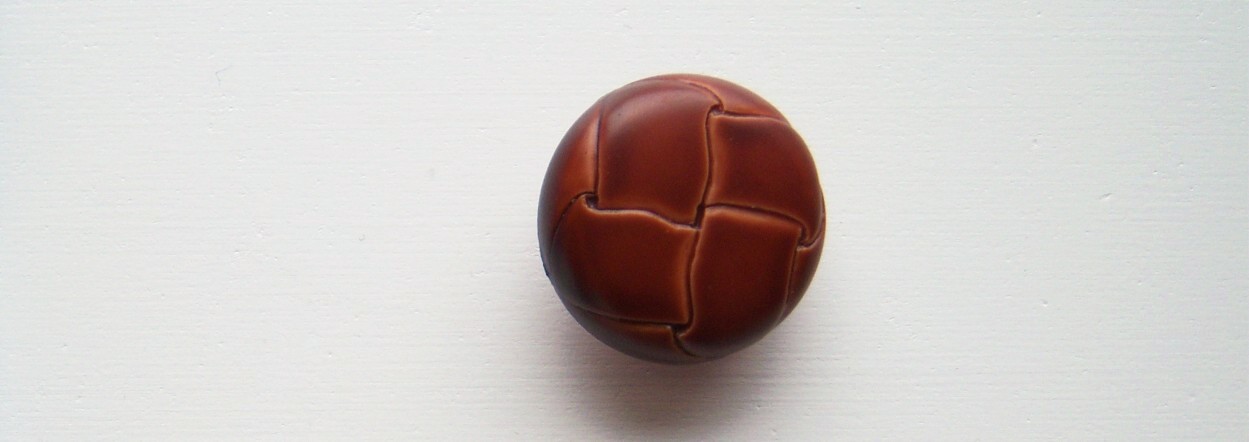 Cherrywood Faux Leather 13/16" Shank Poly Button