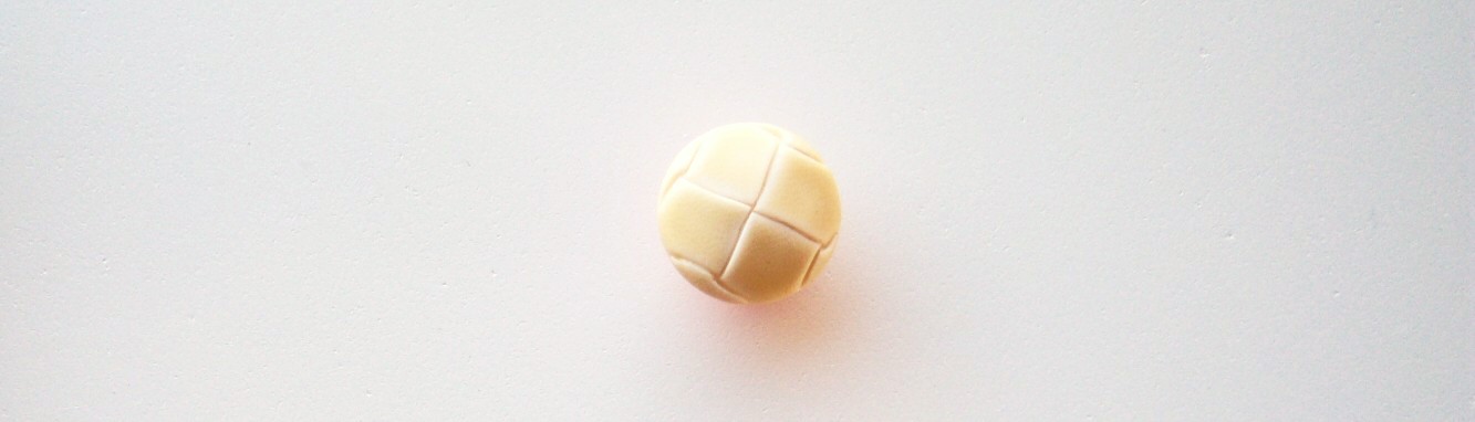 Ivory Faux Leather 5/8" Shank Poly Button