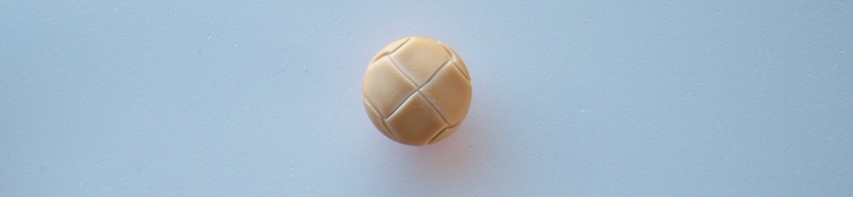 Beige Faux Leather 5/8" Shank Poly Button