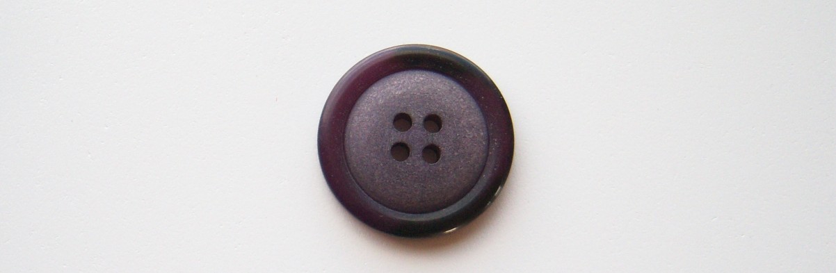 Plum/Black Marbled 7/8" 4 Hole Button
