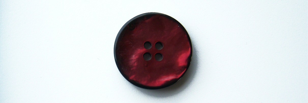 Wine Pearlized 1" 4 Hole Button