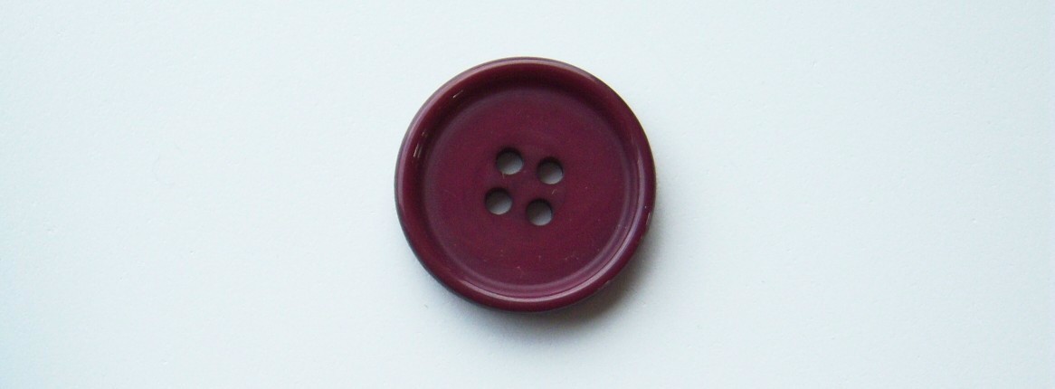 Shiny Burgundy 1" 2 Hole Button
