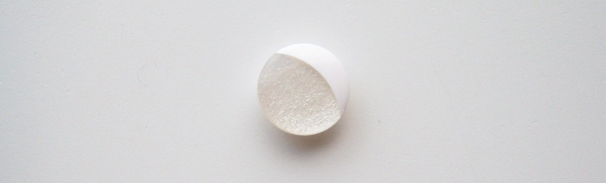 White Moon/Pearlized 5/8" Poly Inner Shank Button