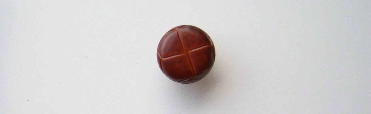 Cherrywood Faux Leather 5/8" Shank Poly Button