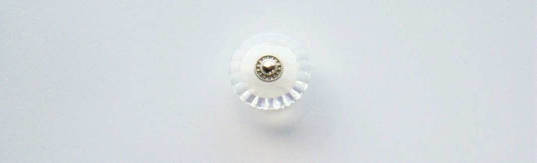 Clear/Ivory/Silver 3/4" Shank Button