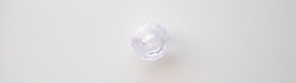 Clear 1/2" Round Facets Poly Shank Button