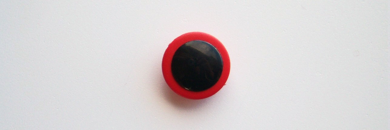 Red/Black Center 3/4" Poly Shank Button