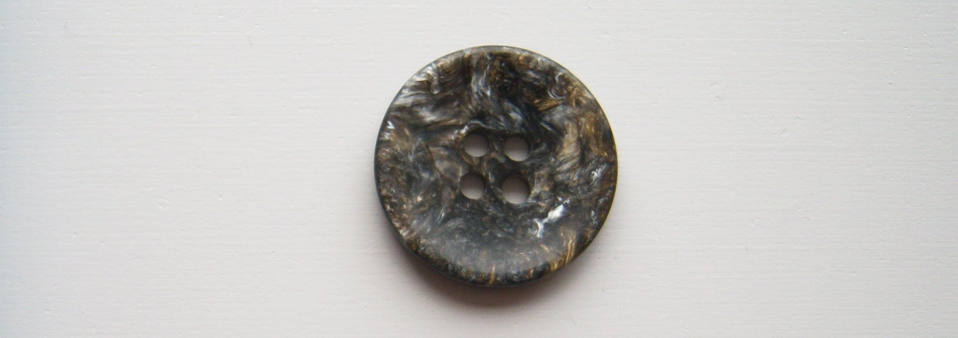 Grey/Gold Marbled 15/16" 4 Hole Button
