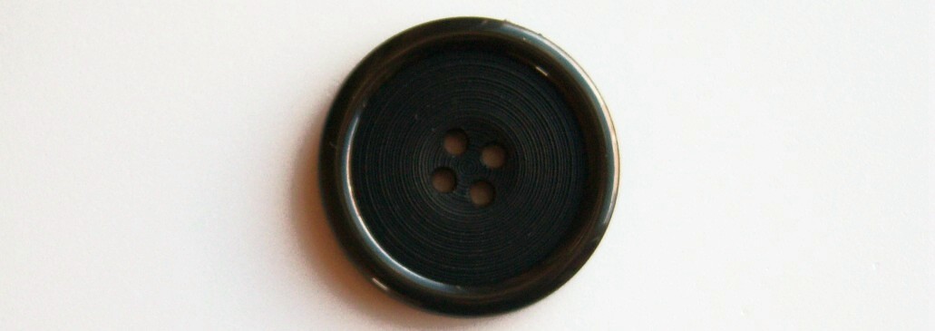 Black Record 1 1/4" Poly Button