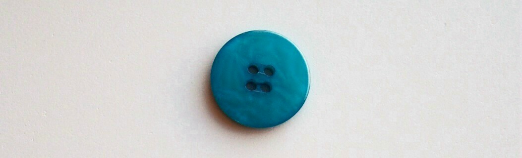Turquoise Pearlized 7/8" Poly 4 Hole Button