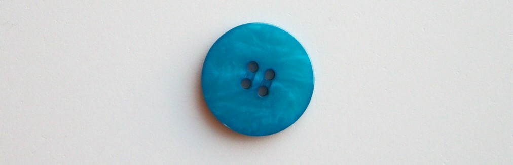 Turquoise Pearlized 1" Poly 4 Hole Button