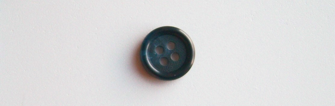 Classic Navy Marbled 5/8" 4 Hole Button
