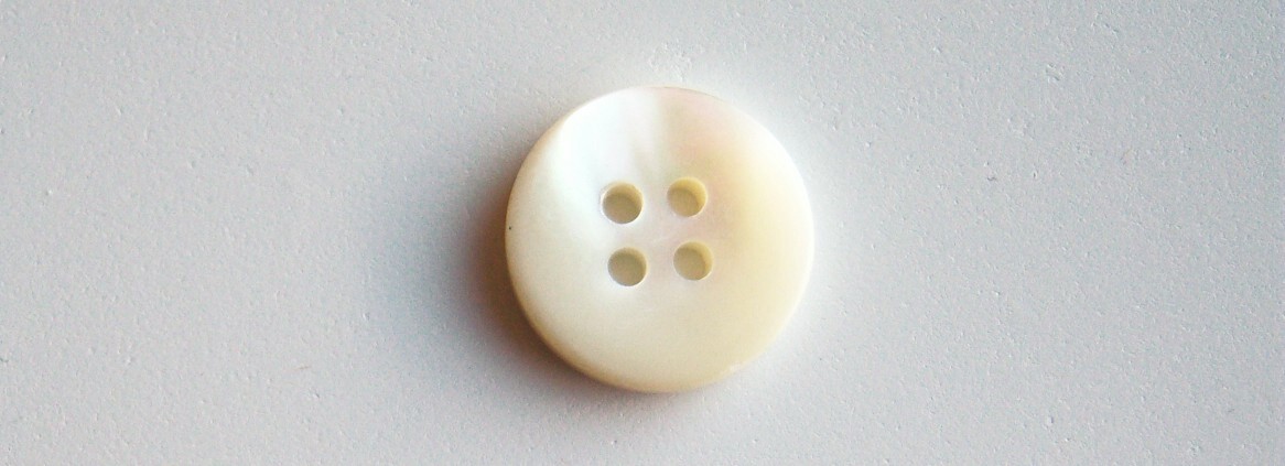 Ivory Pearlized 3/4" 4 Hole Poly Button
