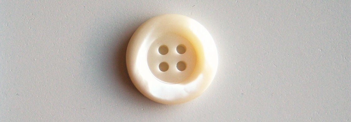 Cream Pearlized 1" 4 Hole Button