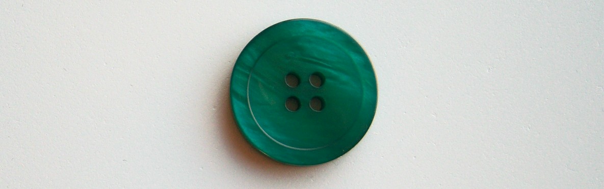 Emerald Pearlized 1" Poly 4 Hole Button