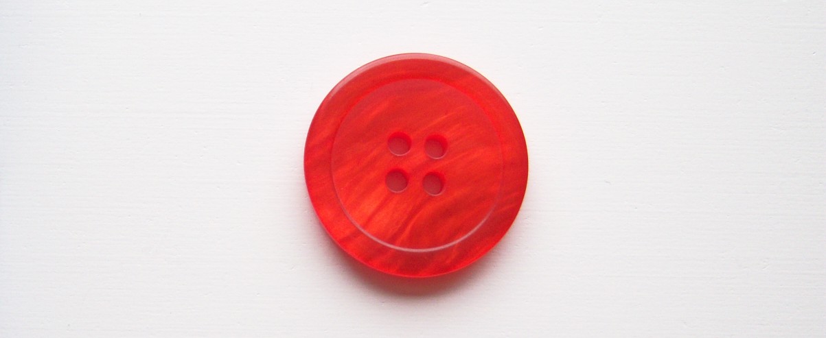 Orange Pearlized 1 1/8" Poly 4 Hole Button