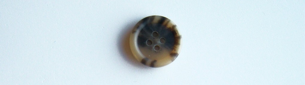 Khaki Marbled 3/4" Poly 4 Hole Button