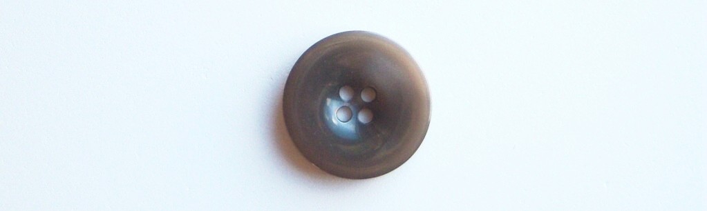 Shiny Taupe Bowl 15/16" Poly 4 Hole Button