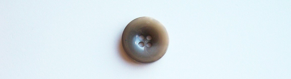 Shiny Taupe Bowl 13/16" Poly 4 Hole Button