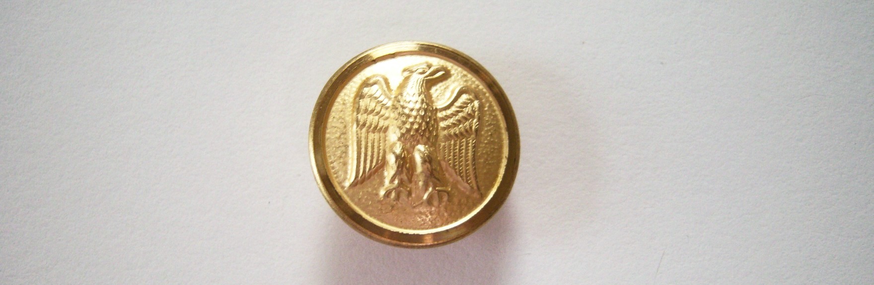 Gold Metal Eagle 13/16" Shank Button
